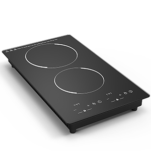 12 Inch 2-Burner Built-In Electric Ceramic Cooktop - 3000W, Radiant, Knob Control (LT2V-31)