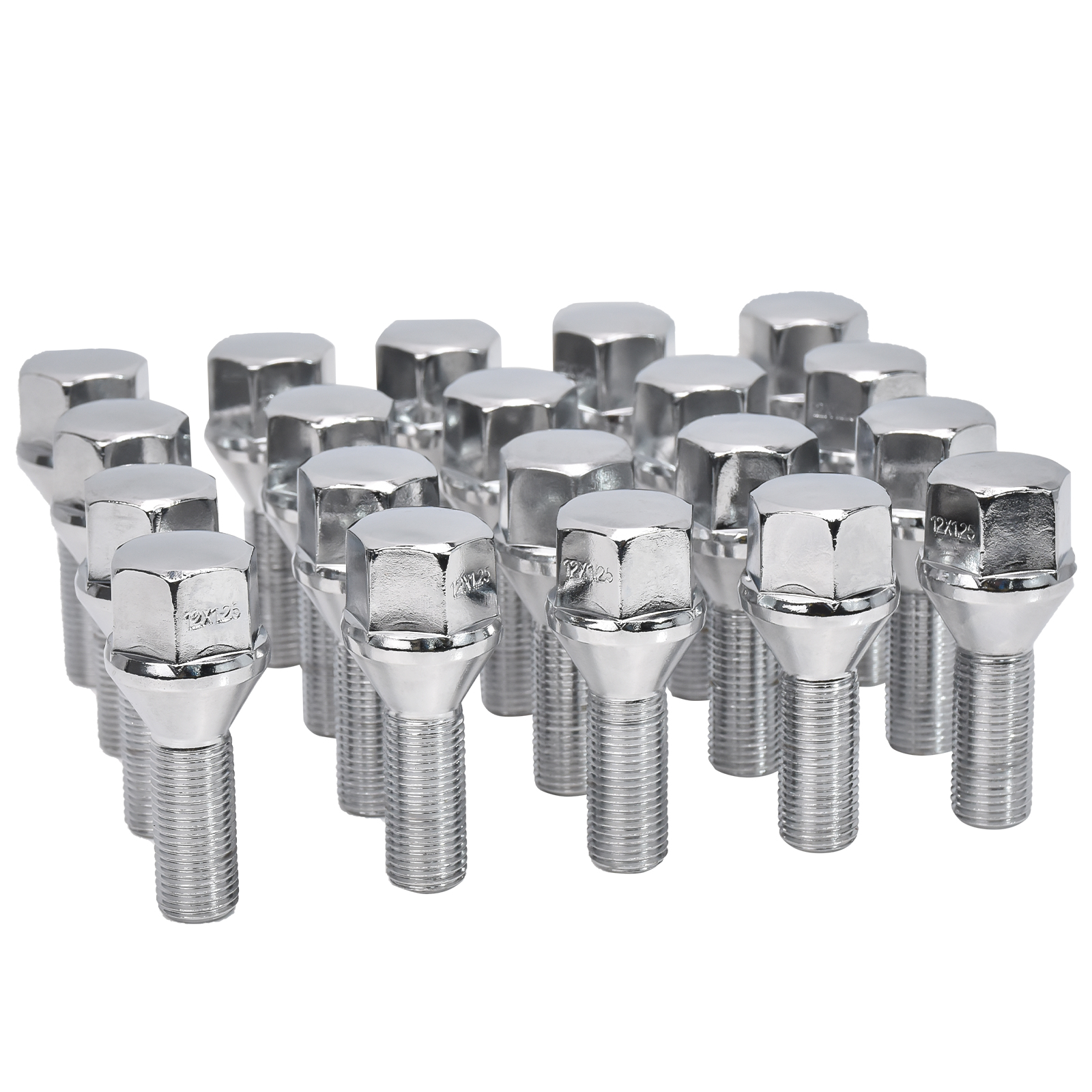 20Pack Wheel Lug Nuts M12x1.25 for Jeep Cherokee Compass Dodge