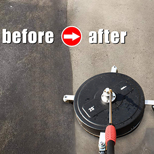IMeshbean Pressure Washer Surface Cleaner - 15/15.8/18 Inch - 4000 PSI Max - 1/4" Quick Connector