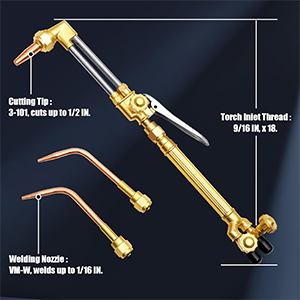 IMeshbean Portable Oxygen Acetylene Welding & Cutting Torch Kit – With Tote & Hose 5 thumbnail image